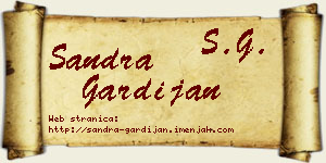 Sandra Gardijan vizit kartica